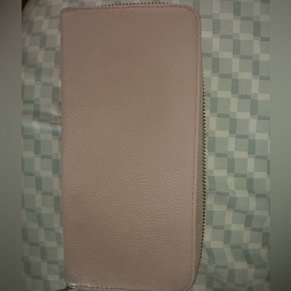 baby pink & gold wallet